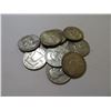 Image 1 : 10 pcs. Franklin and Kennedy Half dollars 90%