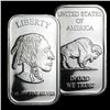 Image 2 : 1 oz. Silver Buffalo Design Bar.999 Pure