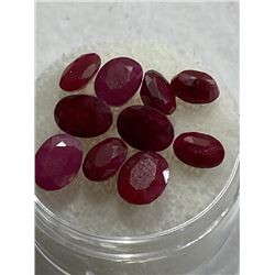 10 tcw. Red Ruby Gemstone Parcel