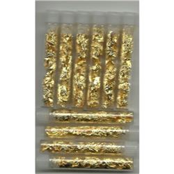 (10) NON BULLION - Gold Leaf Scrap in Vials