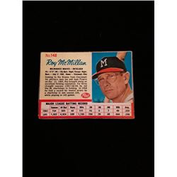1961 Post Roy McMillan No Creases