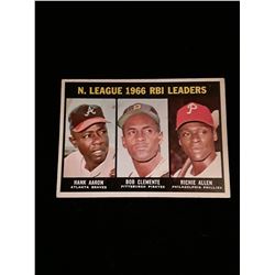 1967 Topps Hank Aaron Roberto Clemente Richie Allen  No Creases