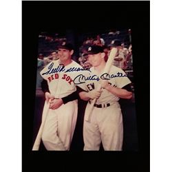 Ted Williams Mickey Mantle Autograph 8x10 Photo W/COA