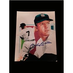 Mickey Mantle Autograph 8x10 Photo W/COA