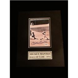 Mickey Mantle Matted Autograph 8x10 Photo W/COA