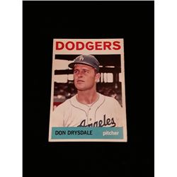 1964 Topps Don Drysdale  No Creases