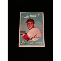 1959 Topps Stan Musial  No Creases