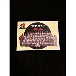 1959 Topps Pittsburgh Pirates Team Card  No Creases
