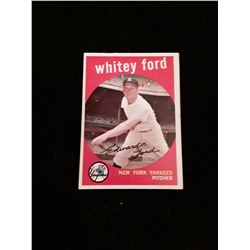 1959 Topps Whitey Ford  No Creases