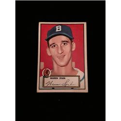 1952 Topps Warren Spahn  No Creases