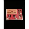 Image 1 : 1961 Topps Mickey Mantle Roger Maris Home Run Leaders Card  No Creases