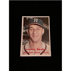 1957 Topps Warren Spahn  No Creases