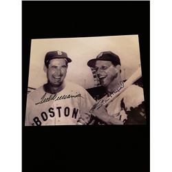 Stan Musial Ted Williams  Autograph 8x10 W/COA