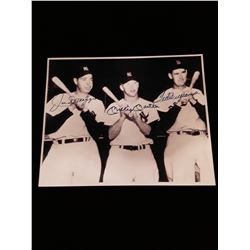 Mickey Mantle Joe Dimaggio Ted Williams