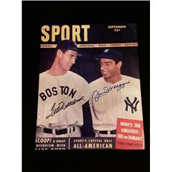 Ted Williams Joe Dimagio  Autograph 8x10 W/COA