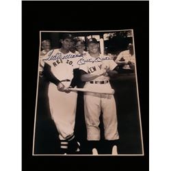 Mickey Mantle Ted Williams  Autograph 8x10 W/COA
