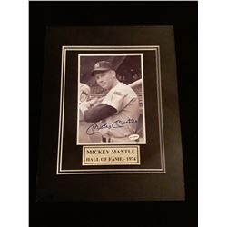 Mickey Mantle Matted  Autograph 8x10 W/COA