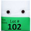 Image 1 : Certified 14 KT White Gold Garnet Earrings