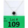 Image 1 : Certified 1 CT Smokey Quartz & Diamond Pendant