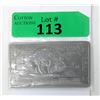 Image 1 : 1 Oz. USA Mint .999 Fine Titanium Buffalo Bar