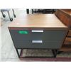 Image 1 : Modern 2 Drawer Side Table - 18" x 21" x 19" tall
