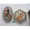 Image 1 : 2 Metal Framed Wall Mirrors - 10" x 16"
