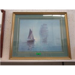 Framed Montague Dawson Ship Print