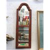 Image 1 : Wood Framed Wall Mirror - 13" x 40" tall