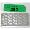 Image 2 : Rare 10 Oz Wall Street Mint .999 Silver Bar