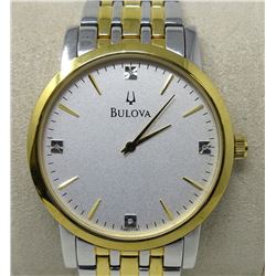 New Mans 4-Diamond Bulova Watch