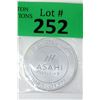 Image 1 : 1 Oz Asahi Refining .999 Silver Art Round