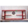 Image 1 : Wood Shelf with Metal "White Rose Gas" Decal