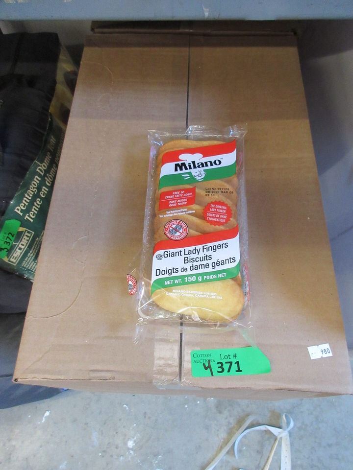 4 Cases of Milano Giant Lady Finger Biscuits milano biscuit box