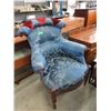 Image 1 : Vintage Fabric Upholstered Arm Chair