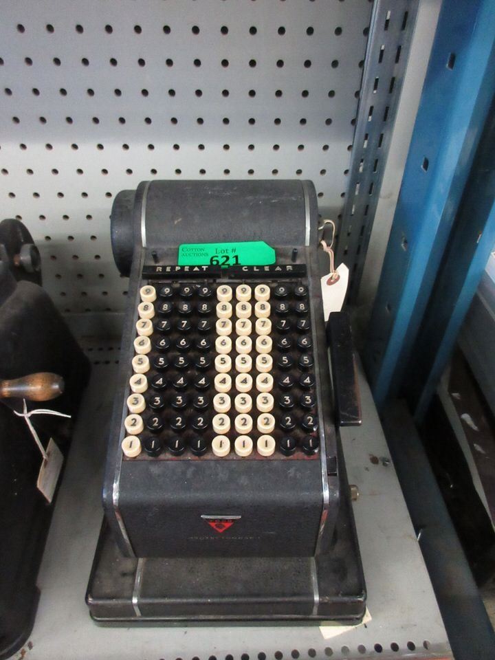 Using Vintage Adding Machine Vintage Adding Machine
