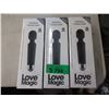 Image 1 : 3 New Love Magic Vibrator/Massagers - Black