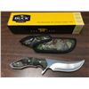 Image 1 : NEW Buck Camofixed blade Hunting knife with sheath