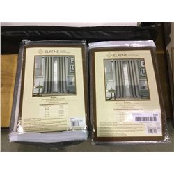 Elrene Home Fashions Braiden Grommet Panel (52" x 84") Lot of 2