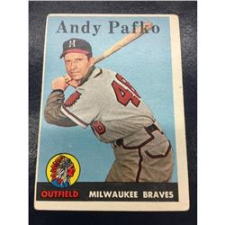 1958 TOPPS Andy Pafko #223 Braves Baseball Card