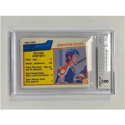 Beckett Graded 1983-84 O-Pee-Chee #22 Wayne Gretzky TL - 8 NM-MT