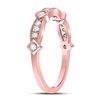 Image 3 : 1/4 CTW Round Diamond Milgrain Ring 10kt Rose Gold - REF-24A3N