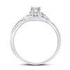 Image 3 : 1/10 CTW Round Diamond Solitaire Promise Bridal Ring 10kt White Gold - REF-14K4R