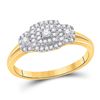 Image 1 : 1/4 CTW Round Diamond Solitaire Bridal Wedding Engagement Ring 10kt Yellow Gold - REF-19W2F