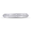 Image 2 : 1/10 CTW Round Diamond Wedding Machine-Set Ring 14kt White Gold - REF-24N3Y