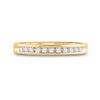 Image 2 : 1/4 CTW Round Diamond Wedding Ring 14kt Yellow Gold - REF-30K3R