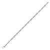 Image 2 : 1/2 CTW Round Diamond X Link Fashion Bracelet 10kt White Gold - REF-57M5A