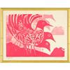 Image 1 : Seagulls Block Print by Alec Cowan Framed #978538