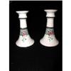 Image 1 : French Porcelain Candleholders Hand Painted #978604