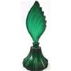 Image 1 : Czech Malachite Art Deco Glass Perfume Bottle #978981