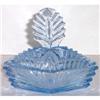 Image 1 : New Martinsville Glass Ice Blue Powder Jar #979048